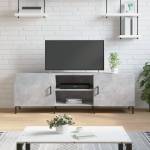 Comodă tv, gri beton, 150x30x50 cm, lemn compozit