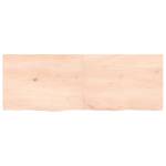 Poliță de perete, 140x50x4 cm, lemn masiv de stejar netratat