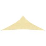 Pânză parasolar din hdpe, triunghiulară 3,6 x 3,6 x 3,6 m, bej