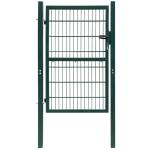 Poartă pentru gard 2d (simplă), verde, 106x170 cm