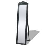 Oglindă verticală în stil baroc 160 x 40 cm negru