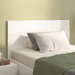 Tăblie de pat,alb extralucios, 120x1,5x80 cm, lemn prelucrat
