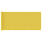 Paravan pentru balcon, galben, 75 x 400 cm, hdpe