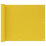 Paravan pentru balcon, galben, 75 x 600 cm, hdpe