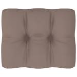 Pernă canapea din paleți, gri taupe, 50x40x12 cm