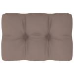 Pernă pentru canapea din paleți, gri taupe, 60 x 40 x 12 cm