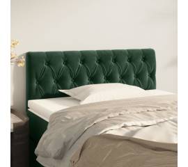 Tăblie de pat, verde închis, 100x7x78/88 cm, catifea