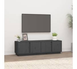 Comodă tv, gri, 140x40x40 cm, lemn masiv de pin