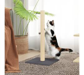 Stâlp de zgâriere pentru pisici, gri închis, 35x35x70 cm