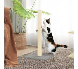 Stâlp de zgâriere pentru pisici, gri deschis, 35x35x70 cm