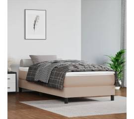 Cadru de pat box spring, cappuccino, 80x200 cm, piele ecologică