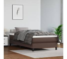 Cadru de pat box spring, maro, 80x200 cm, piele ecologică