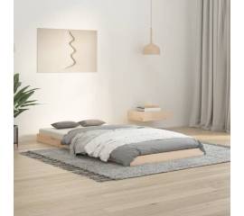 Cadru de pat single 3ft, 90x190 cm, lemn masiv de pin