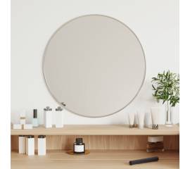 Oglindă de perete rotundă, argintiu, Ø 50 cm
