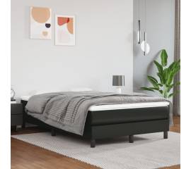 Cadru de pat box spring, negru, 120x200 cm, piele ecologică