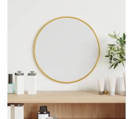 Oglindă de perete rotundă, auriu, Ø 30 cm