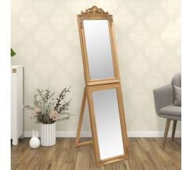 Oglindă de sine stătătoare, auriu, 45x180 cm