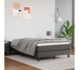 Cadru de pat box spring, gri, 120x200 cm, piele ecologică