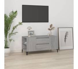 Comodă tv, gri sonoma, 102x44,5x50 cm, lemn prelucrat