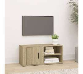 Comodă tv, stejar sonoma, 80x31,5x36 cm, lemn prelucrat