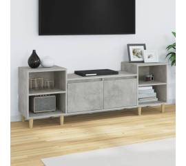 Comodă tv, gri beton, 160x35x55 cm, lemn prelucrat