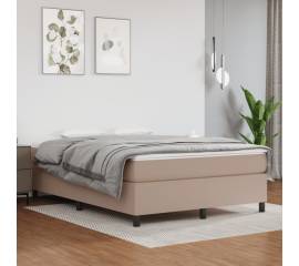 Cadru de pat box spring, cappuccino, 140x190cm, piele ecologică