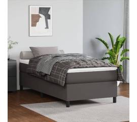 Cadru de pat box spring, gri, 80x200 cm, piele ecologică