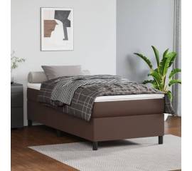 Cadru de pat box spring, maro, 80x200 cm, piele ecologică