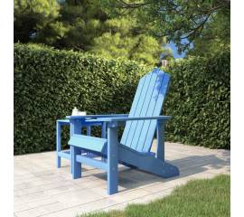 Scaun de grădină adirondack, albastru aqua, hdpe