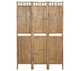Paravan de cameră cu 3 panouri, 120 x 180 cm, bambus