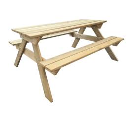 Masă de picnic, 150 x 135 x 71,5 cm, lemn