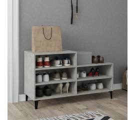 Pantofar, gri beton, 102x36x60 cm, lemn prelucrat