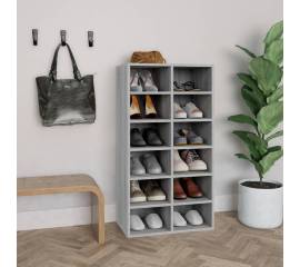 Pantofar, gri sonoma, 54x34x100,5 cm, lemn compozit