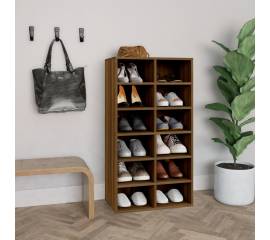 Pantofar, stejar maro, 54x34x100,5 cm, lemn compozit