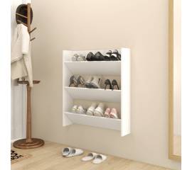 Pantofar de perete, alb, 80x18x90 cm, pal