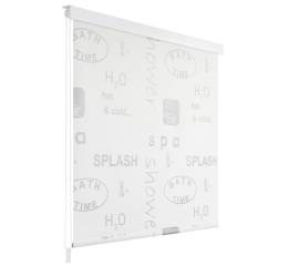 Roletă perdea de duș 140x240 cm imprimeu splash