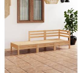 Set mobilier de grădină, 3 piese, lemn masiv de pin
