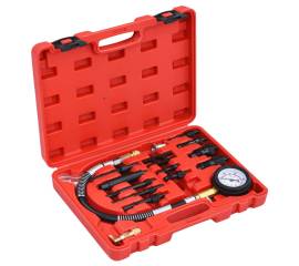 Set tester compresie motor diesel cu manometru,14 piese