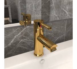 Robinet chiuvetă de baie, auriu, 130x176 mm
