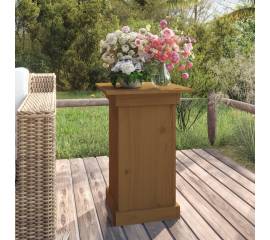 Suport pentru flori, maro miere, 40x40x60 cm, lemn masiv de pin