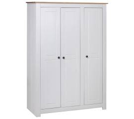 Șifonier cu 3 uși, alb, 118 x 50 x 171,5 cm, pin gama panama