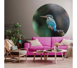 Wallart tapet în formă de cerc „the kingfisher”, 190 cm