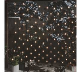 Plasă lumini de crăciun alb cald 3x3m 306 led interior/exterior