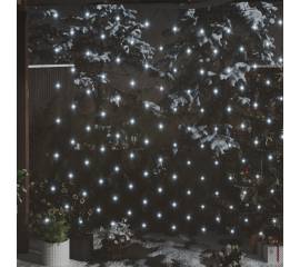 Plasă lumini de crăciun, alb rece, 3x3 m, 306 led-uri, int/ext