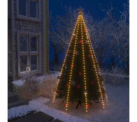 Instalație lumini brad de crăciun cu 400 led-uri, 400 cm
