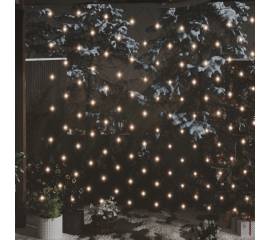 Plasă luminoasă de crăciun, alb cald, 3x2 m, 204 led, int/ext