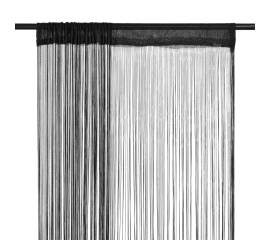 Draperii cu franjuri, 2 buc., 140 x 250 cm, negru