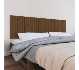 Tăblie de pat pentru perete, maro miere, 204x3x60 cm