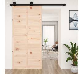 Ușă de hambar, 100x1,8x214 cm, lemn masiv de pin