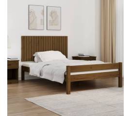 Tăblie de pat pentru perete, maro miere, 127,5x3x60 cm